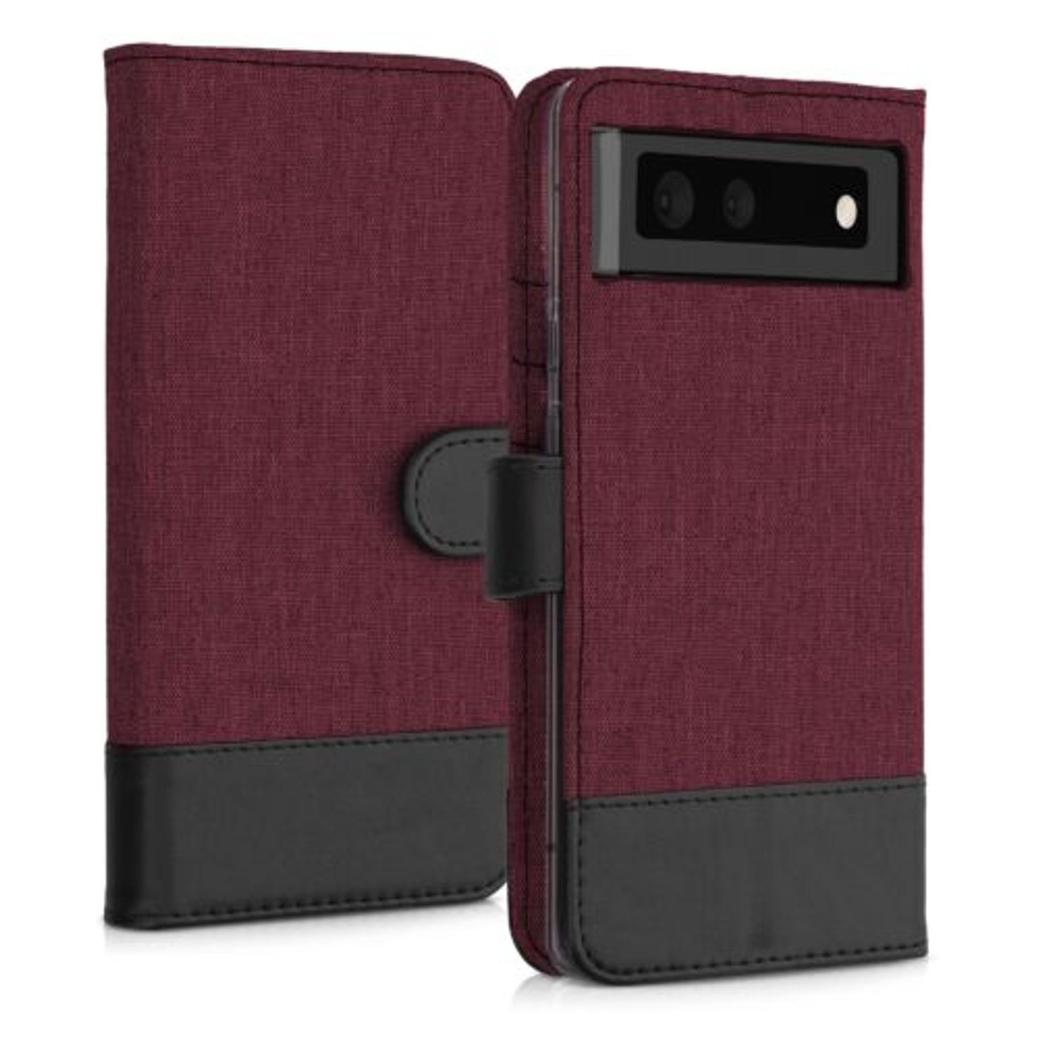 Husa pentru Google Pixel 6, Textil, Rosu, 55988.20, Kwmobile fotografia produsului View 6 L