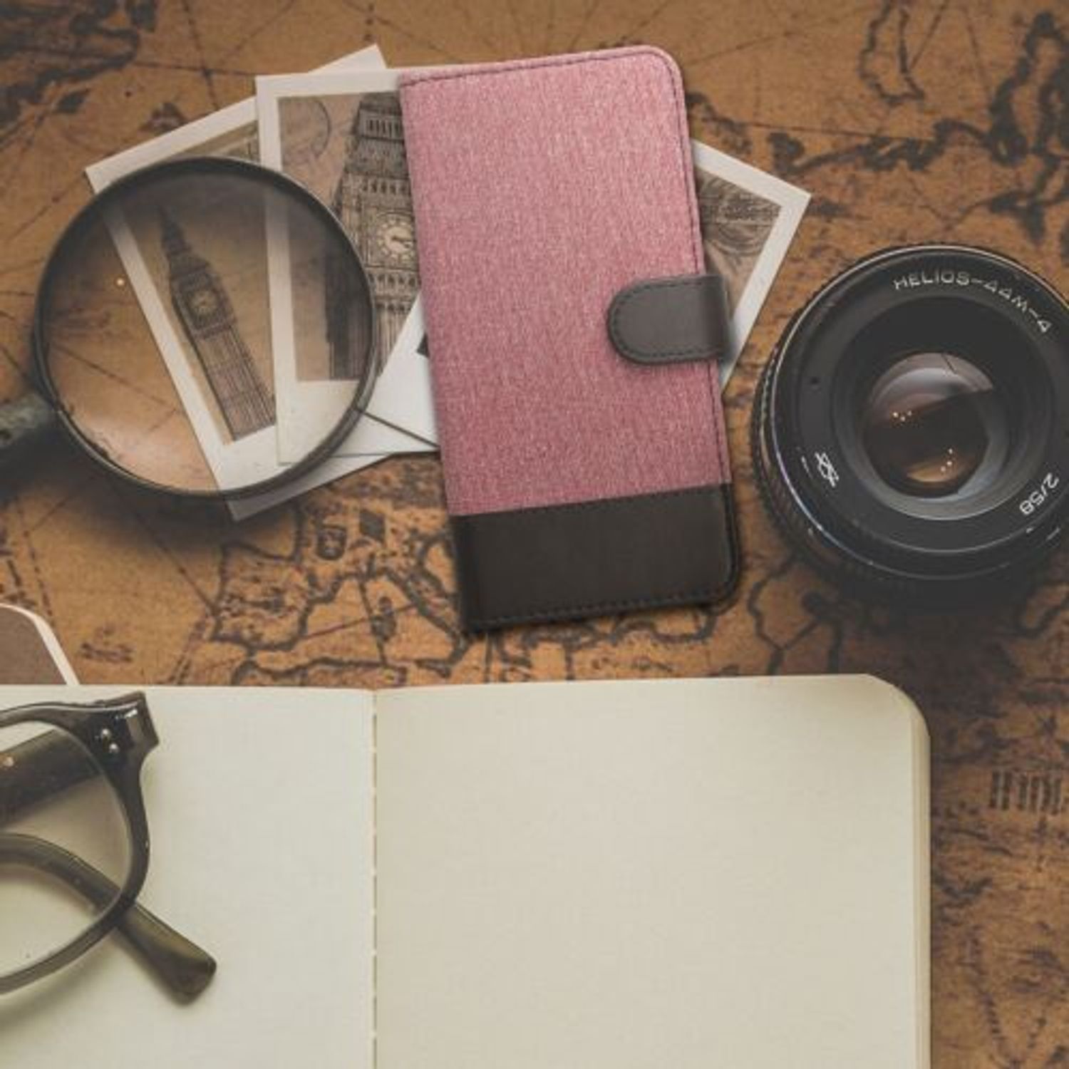 Husa pentru Google Pixel 6, Textil, Roz, 55988.10, Kwmobile fotografia produsului View 3 L