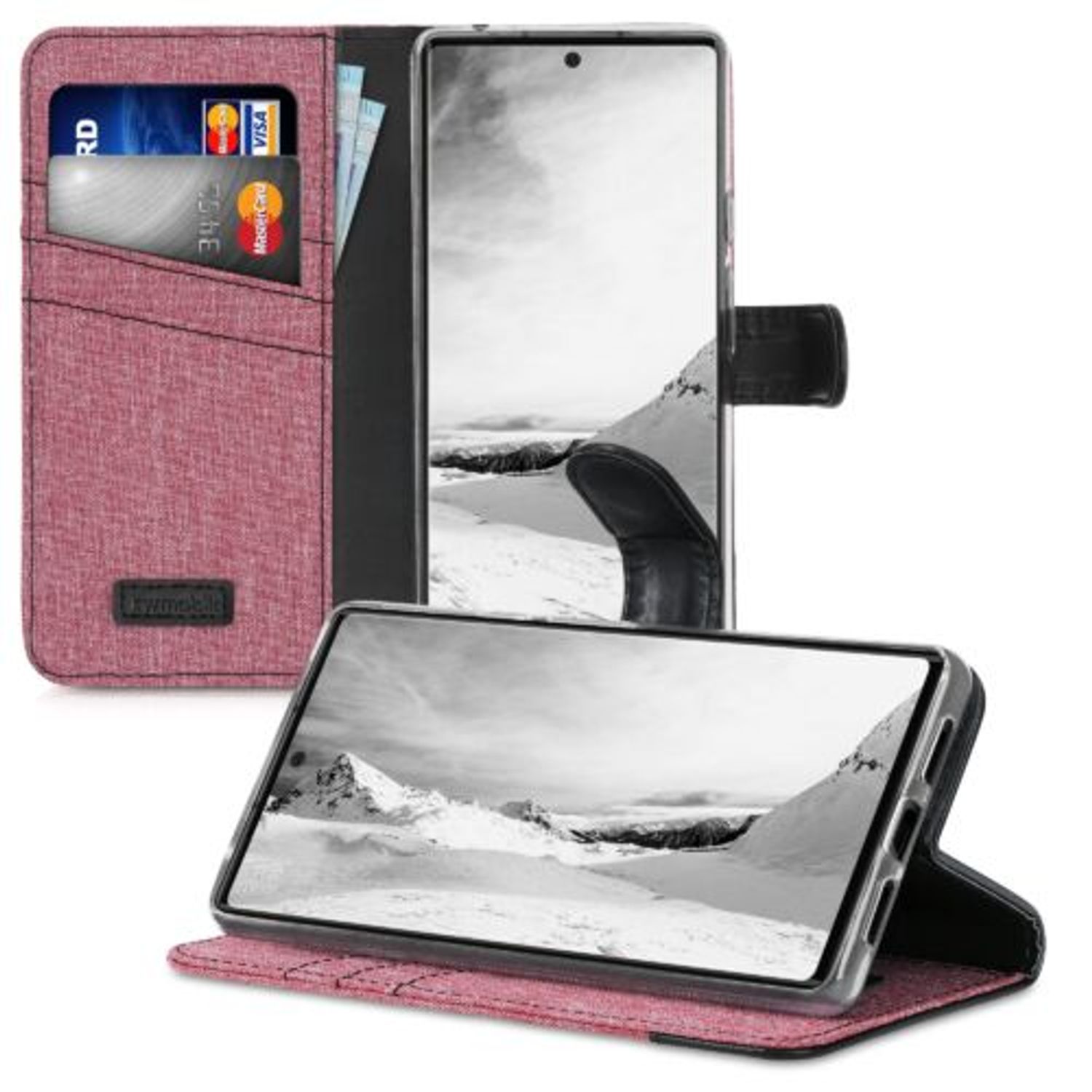 Husa pentru Google Pixel 6, Textil, Roz, 55988.10, Kwmobile fotografia produsului View 5 L