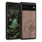 Husa pentru Google Pixel 6, Lemn, Maro, 56784.02, Kwmobile fotografia produsului