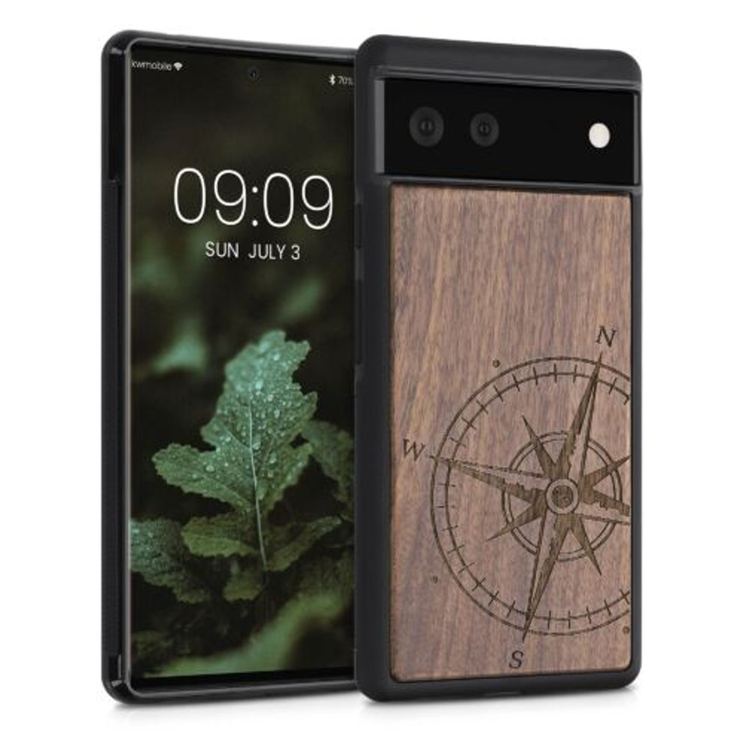 Husa pentru Google Pixel 6, Lemn, Maro, 56784.02, Kwmobile fotografia produsului