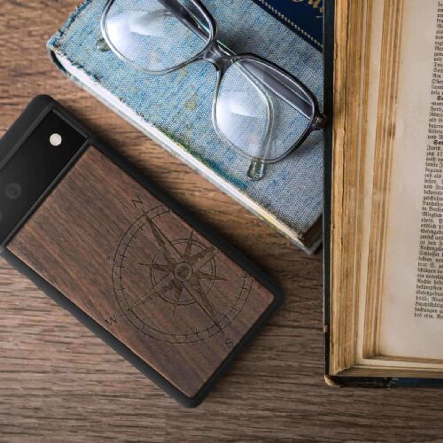 Husa pentru Google Pixel 6, Lemn, Maro, 56784.02, Kwmobile fotografia produsului View 4 L