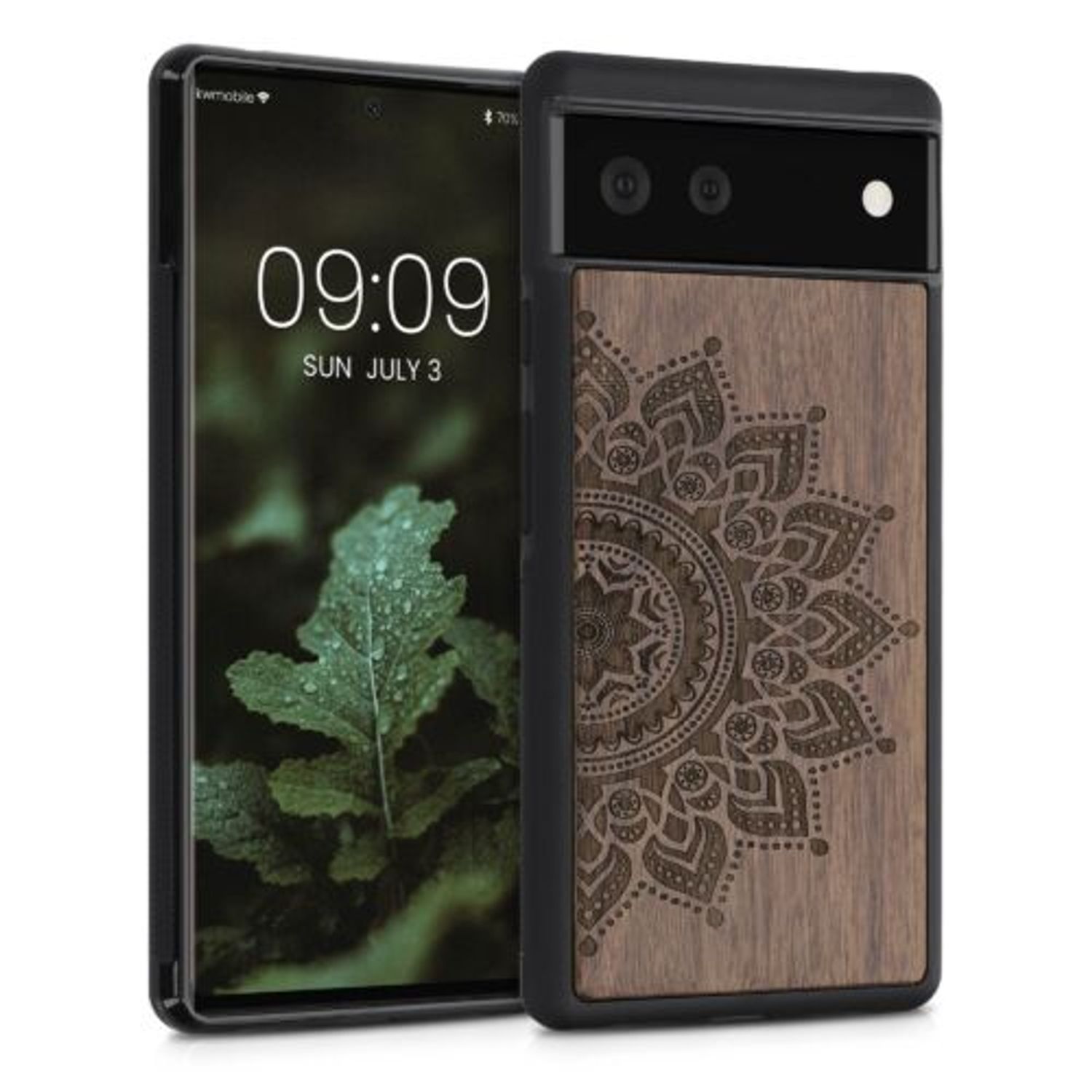 Husa pentru Google Pixel 6, Lemn, Maro, 56784.01, Kwmobile fotografia produsului