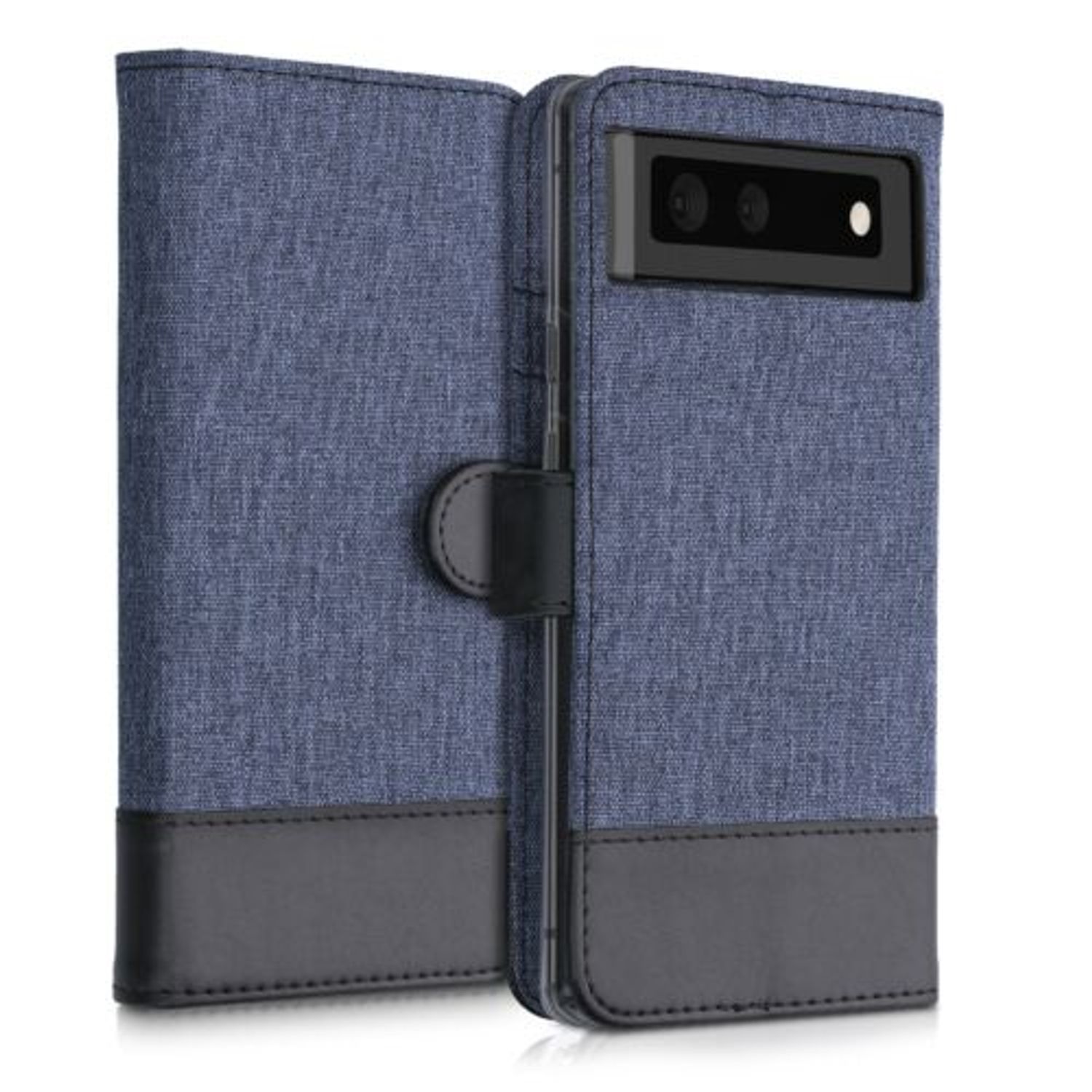Husa pentru Google Pixel 6, Textil, Albastru, 55988.17, Kwmobile fotografia produsului View 6 L