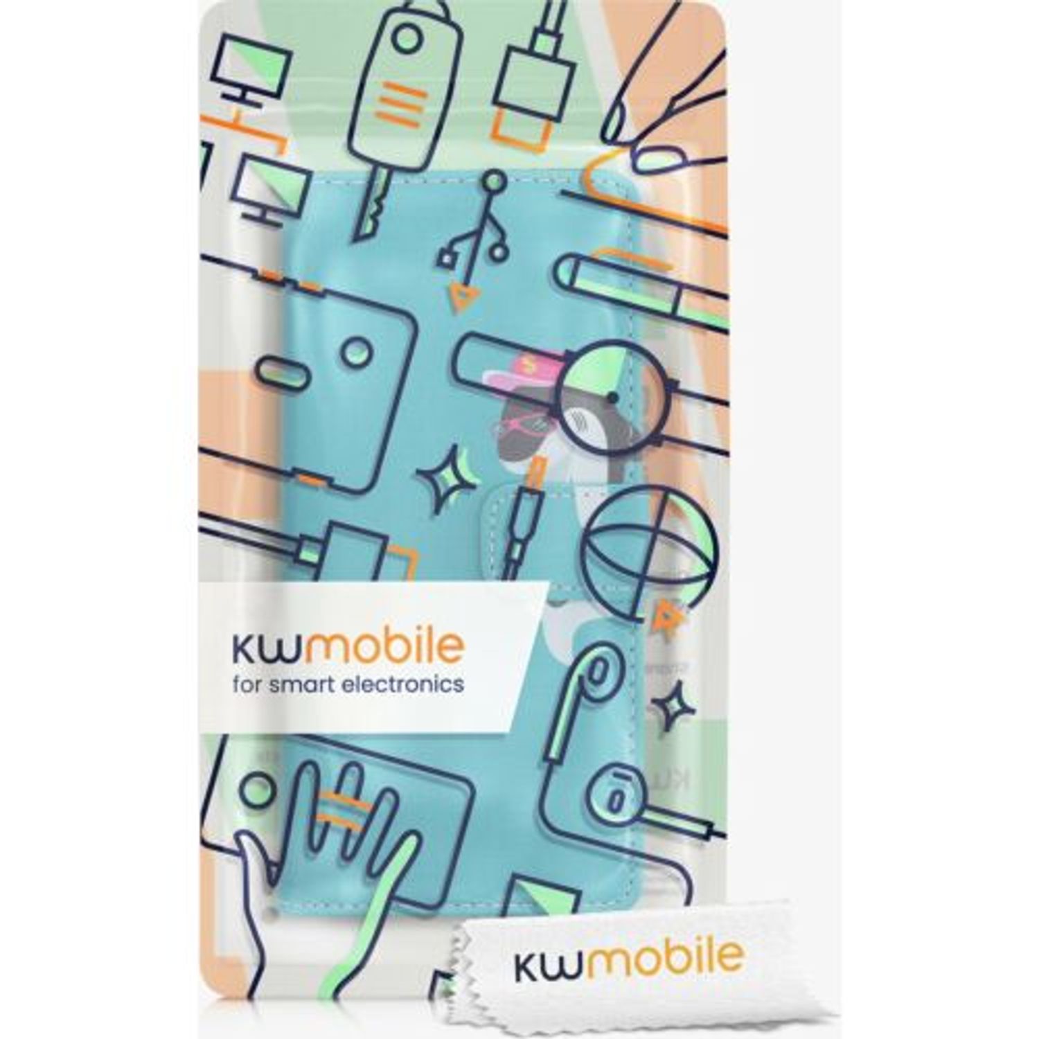 Husa pentru Google Pixel 6, Piele ecologica, Multicolor, 56706.06, Kwmobile fotografia produsului View 6 L