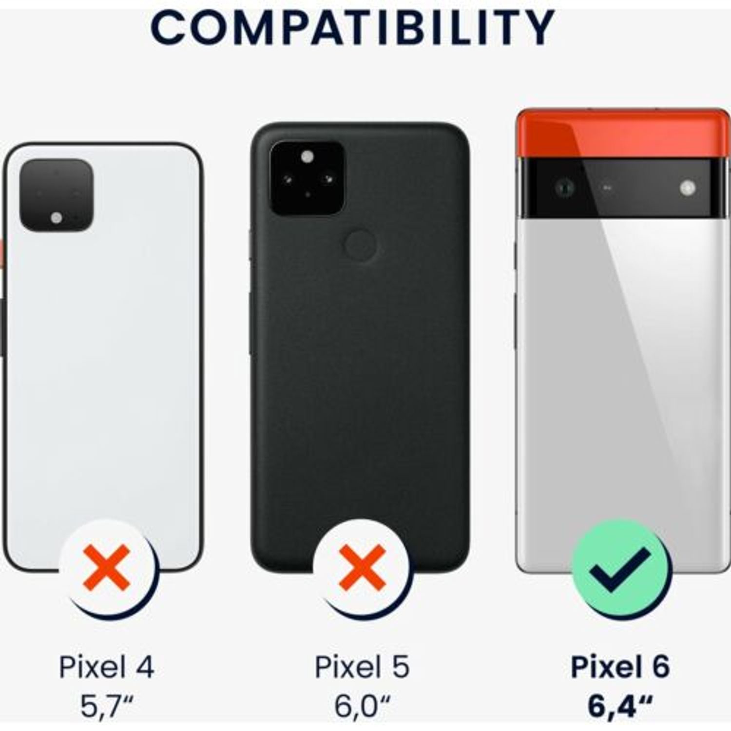 Husa pentru Google Pixel 6, Piele ecologica, Multicolor, 56706.06, Kwmobile fotografia produsului View 5 L