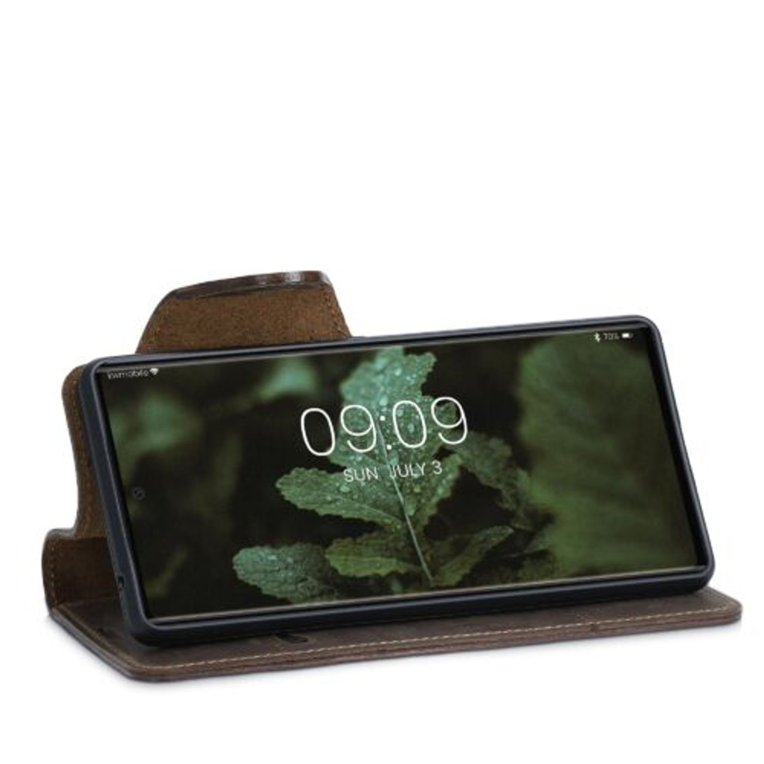 Husa pentru Google Pixel 6, Piele naturala, Maro, 55823.05, kalibri fotografia produsului View 9 L