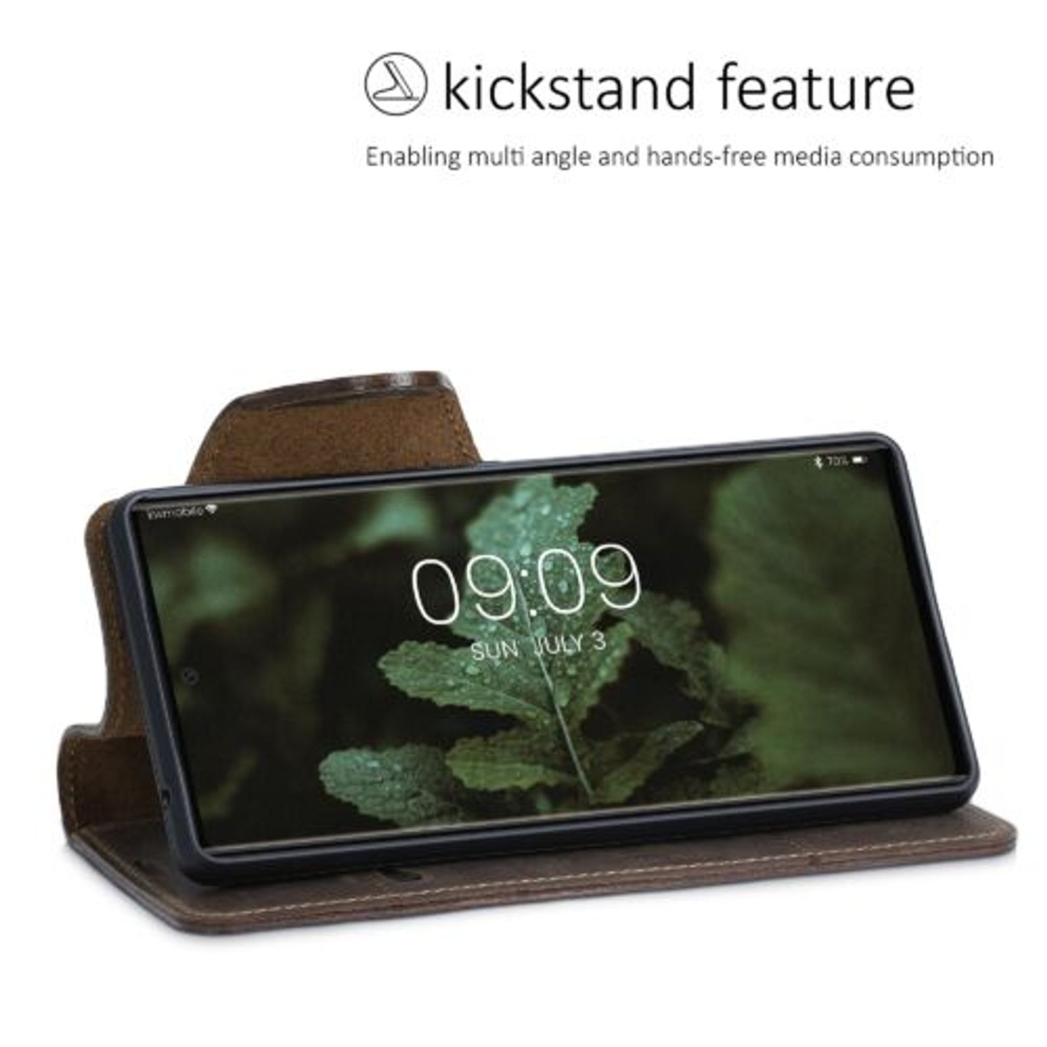 Husa pentru Google Pixel 6, Piele naturala, Maro, 55823.05, kalibri fotografia produsului View 4 L