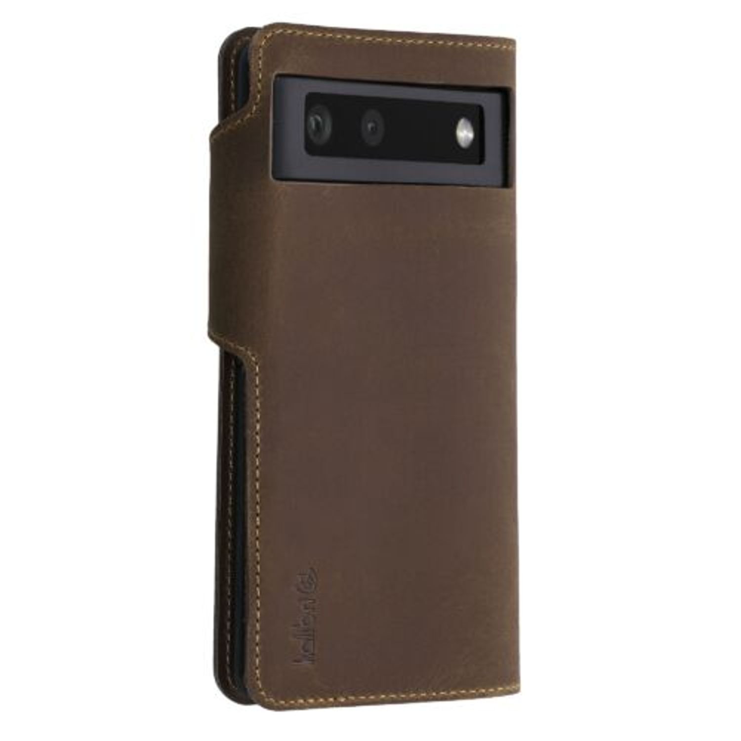 Husa pentru Google Pixel 6, Piele naturala, Maro, 55823.05, kalibri fotografia produsului View 7 L