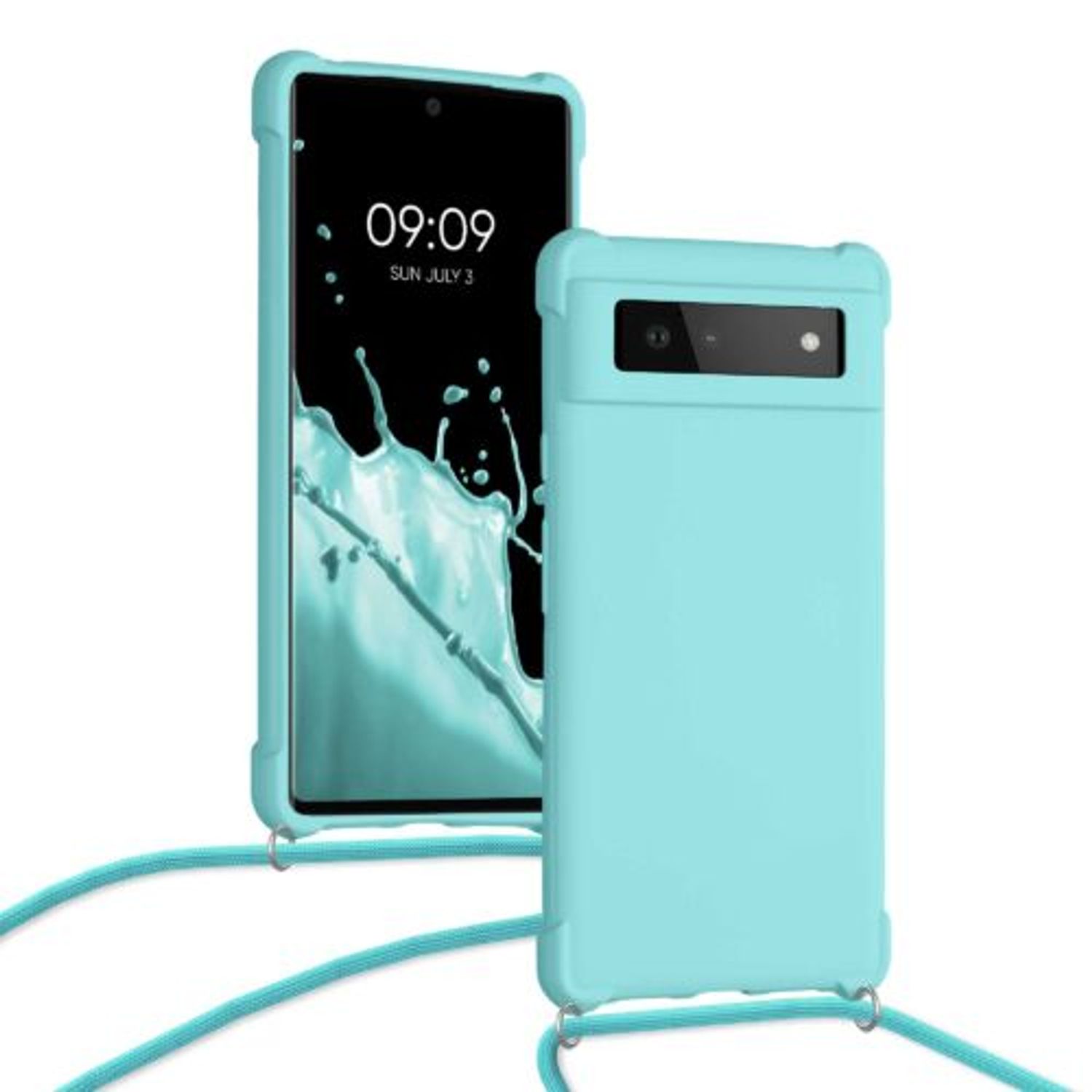 Husa pentru Google Pixel 6, Silicon, Verde, 55916.23, Kwmobile fotografia produsului View 5 L