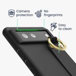 Husa pentru Google Pixel 6, Silicon, Negru, 56468.01, Kwmobile fotografia produsului View 4 S