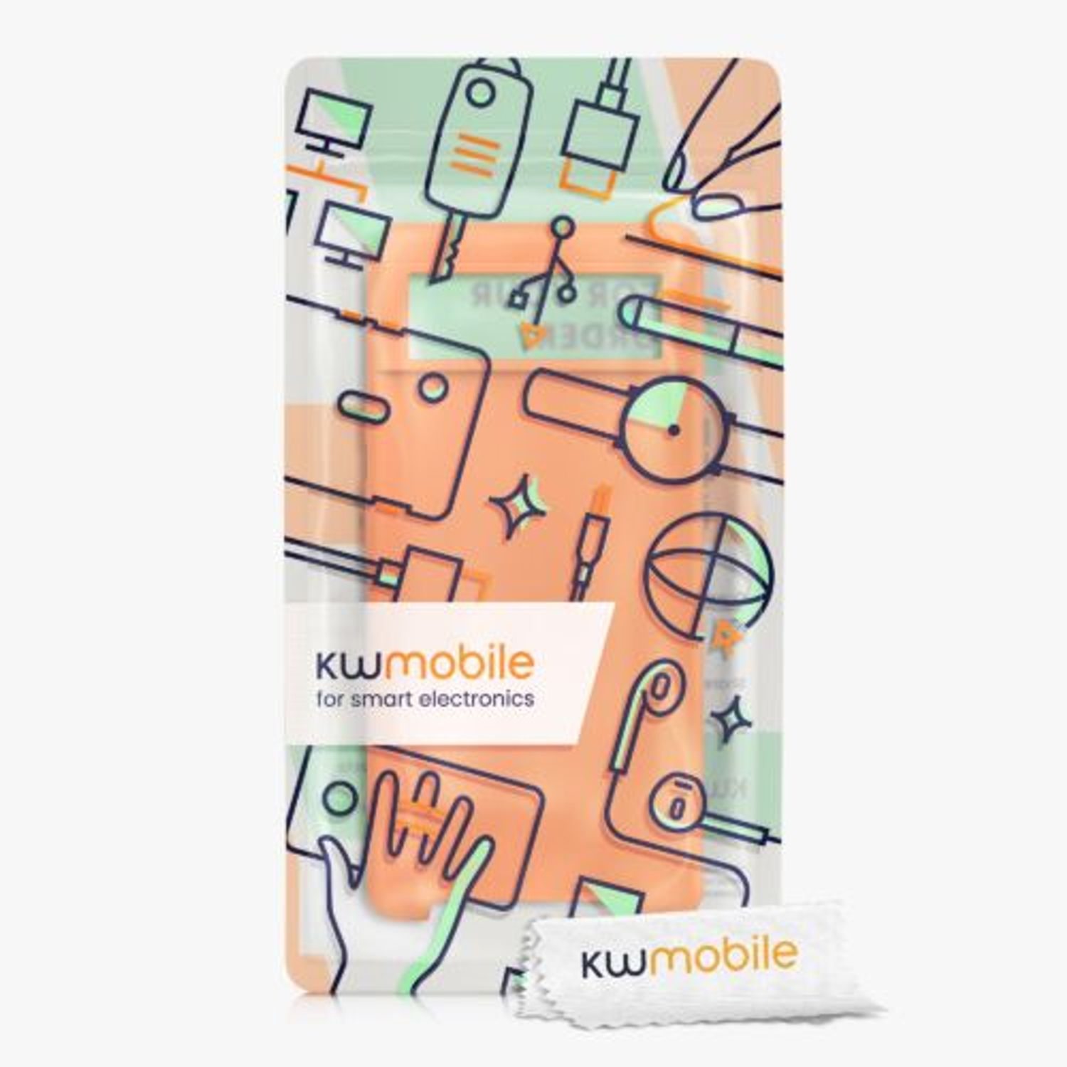 Husa pentru Google Pixel 6, Silicon, Portocaliu, 55480.150, Kwmobile fotografia produsului View 11 L
