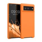 Husa pentru Google Pixel 6, Silicon, Portocaliu, 55480.150, Kwmobile fotografia produsului