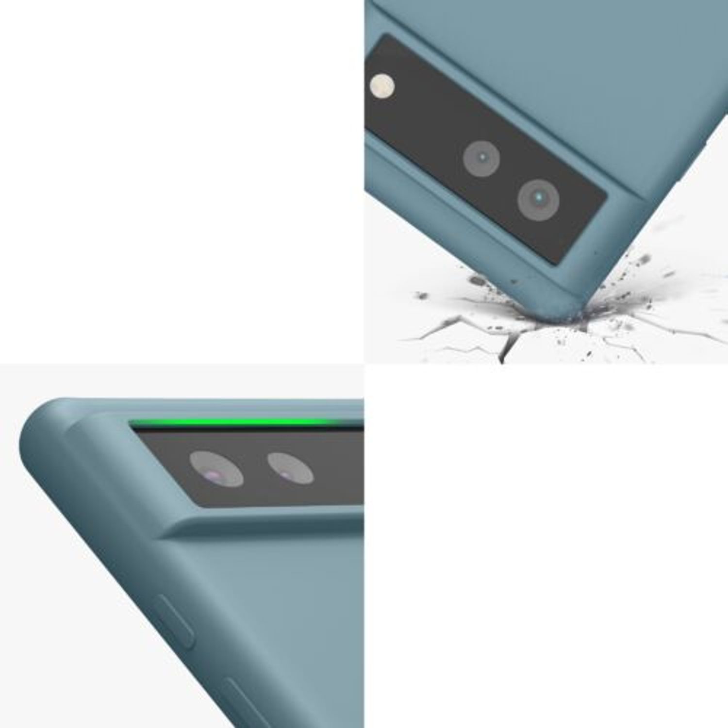 Husa pentru Google Pixel 6, Silicon, Verde, 55480.207, Kwmobile fotografia produsului View 10 L