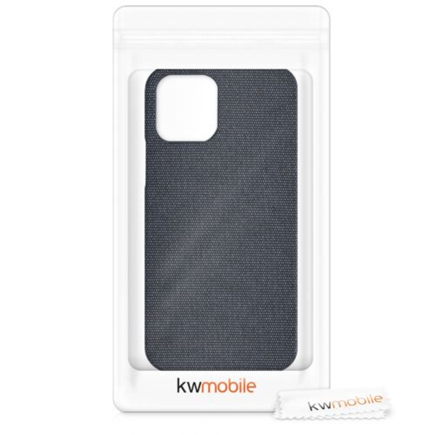 Husa pentru iPhone 12/iPhone 12 Pro, Textil, Albastru, 55752.17 fotografia produsului View 12 L