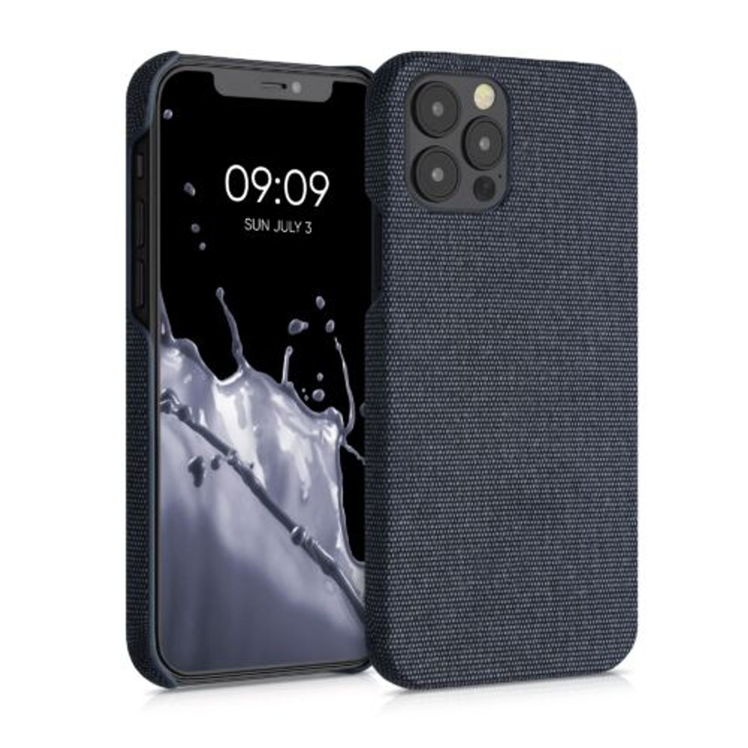 Husa pentru iPhone 12/iPhone 12 Pro, Textil, Albastru, 55752.17 fotografia produsului View 18 L