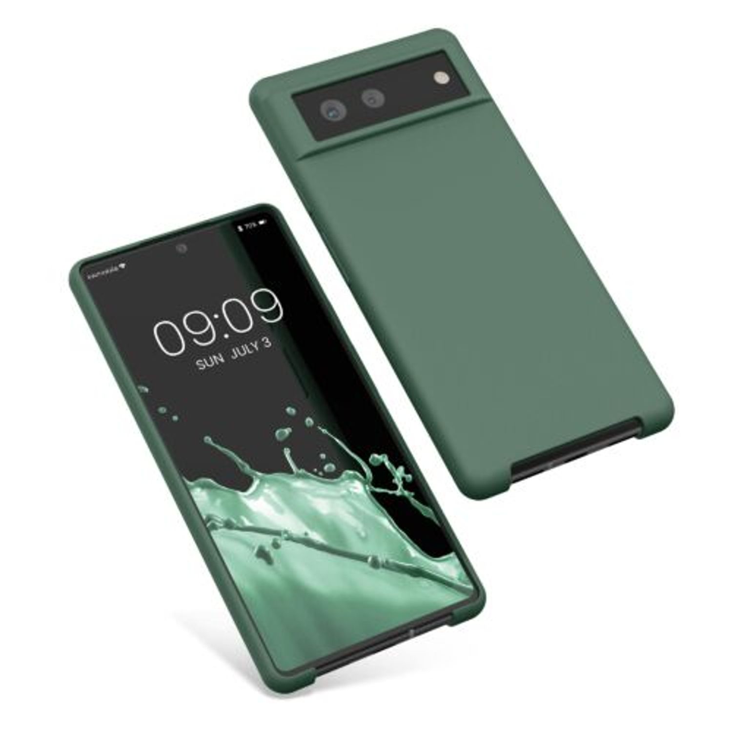 Husa pentru Google Pixel 6, Silicon, Verde, 55480.166, Kwmobile fotografia produsului View 2 L