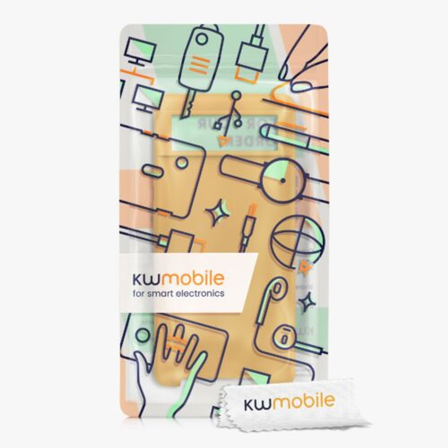 Husa pentru Google Pixel 6, Silicon, Portocaliu, 55480.217, Kwmobile fotografia produsului View 8 L