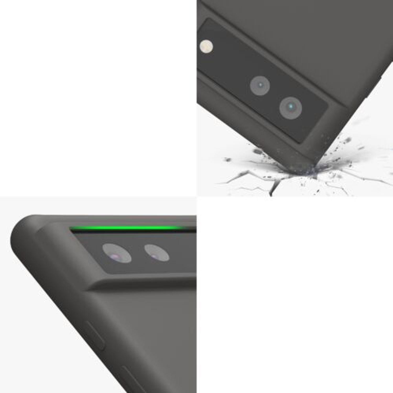 Husa pentru Google Pixel 6, Silicon, Gri, 55480.107, Kwmobile fotografia produsului View 2 L
