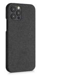 Husa pentru iPhone 12/iPhone 12 Pro, Textil, Gri, 55752.01 fotografia produsului View 9 S