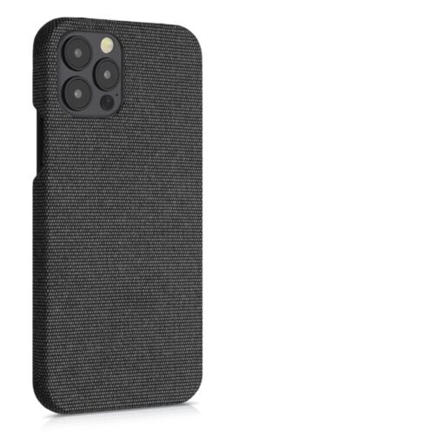 Husa pentru iPhone 12/iPhone 12 Pro, Textil, Gri, 55752.01 fotografia produsului View 9 L