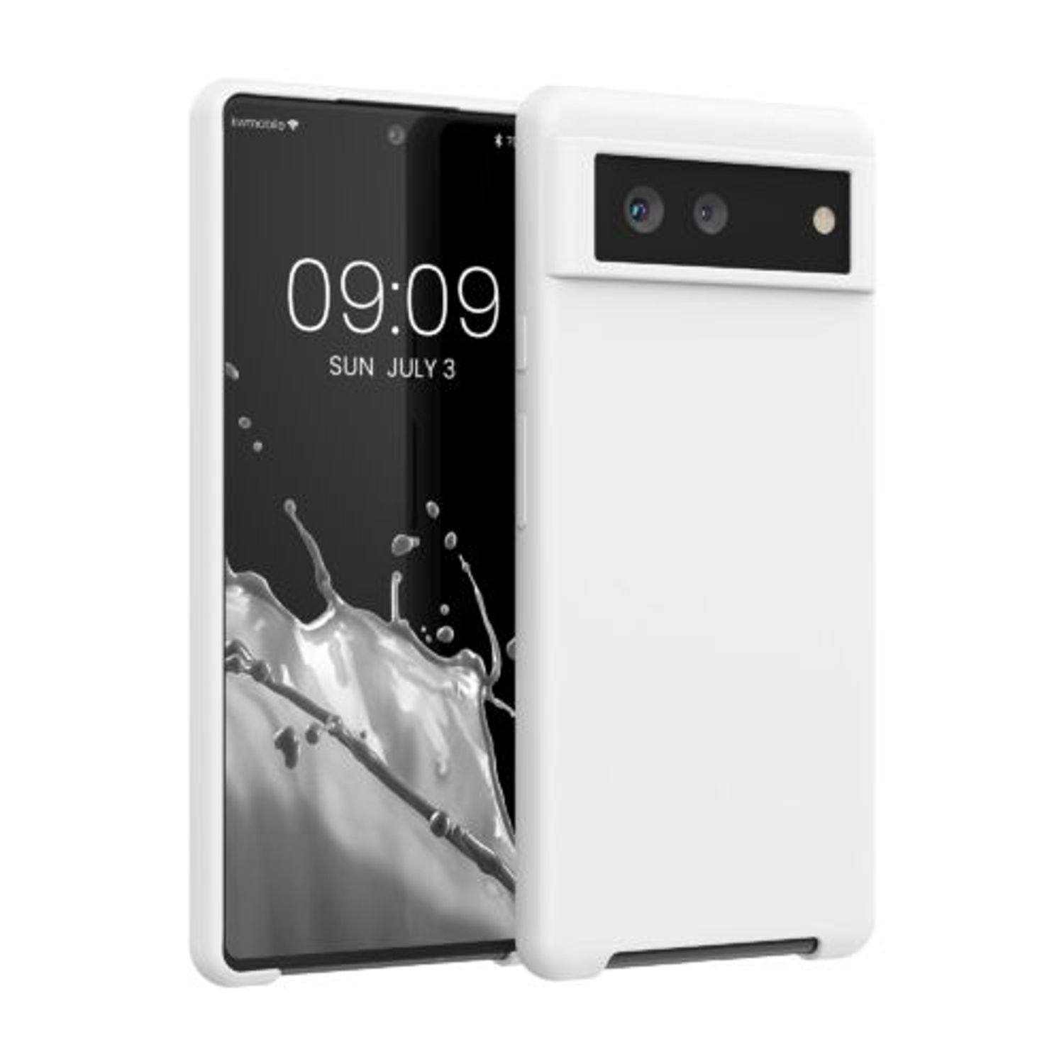 Husa pentru Google Pixel 6, Silicon, Alb, 55480.48, Kwmobile fotografia produsului View 8 L