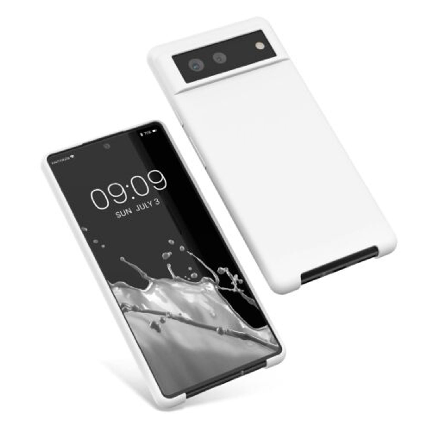 Husa pentru Google Pixel 6, Silicon, Alb, 55480.48, Kwmobile fotografia produsului View 7 L