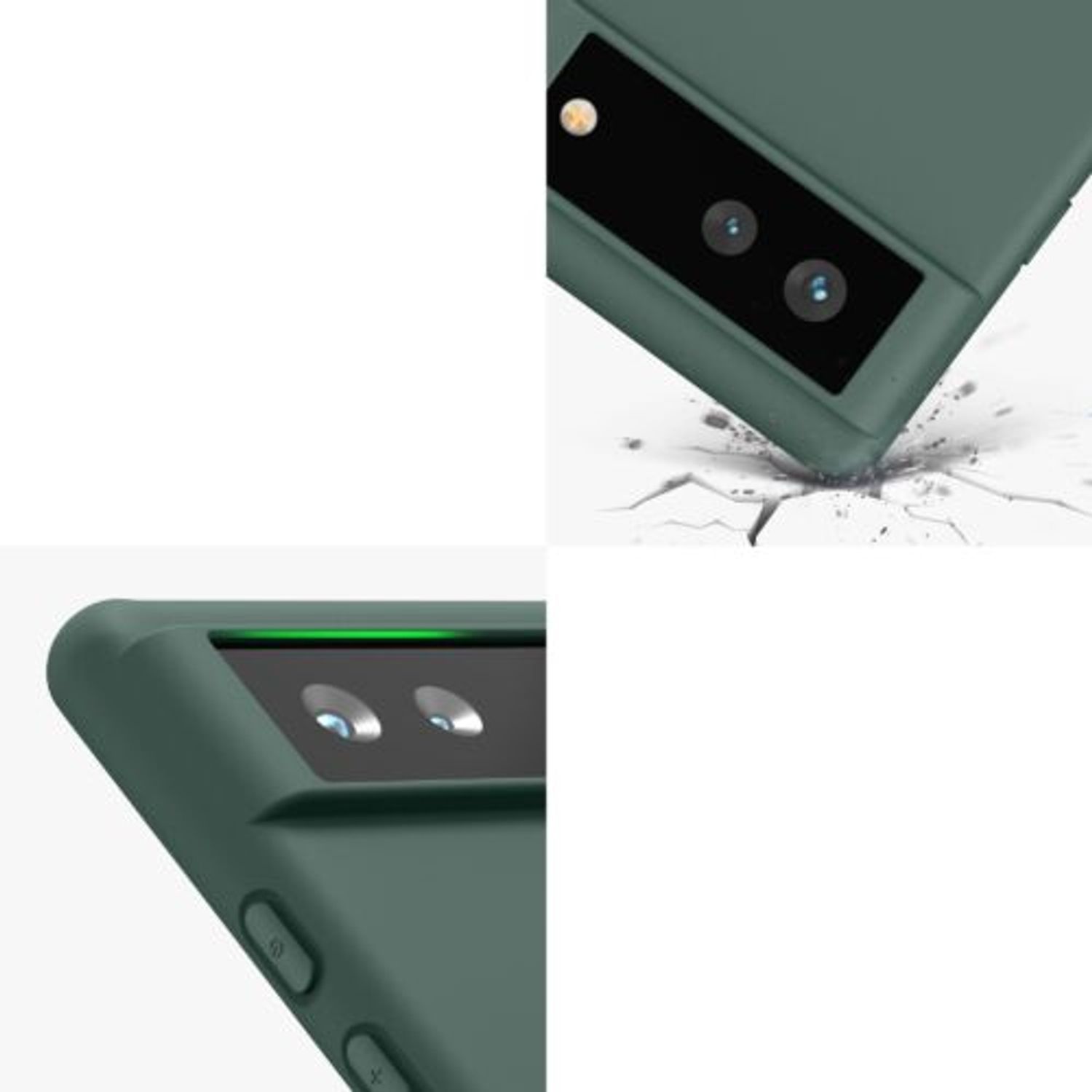 Husa pentru Google Pixel 6, Silicon, Verde, 55434.166, Kwmobile fotografia produsului View 10 L