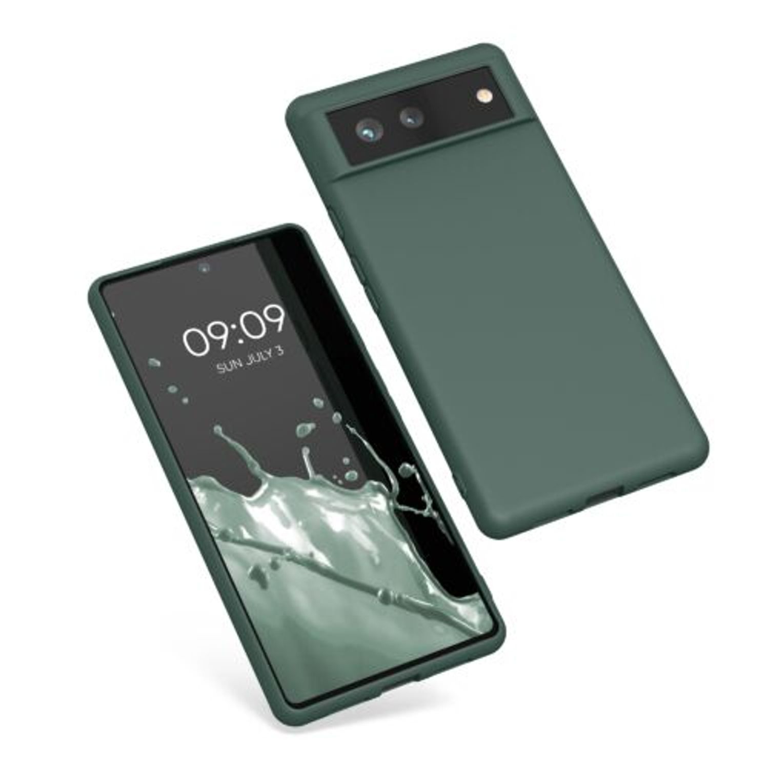 Husa pentru Google Pixel 6, Silicon, Verde, 55434.166, Kwmobile fotografia produsului View 3 L