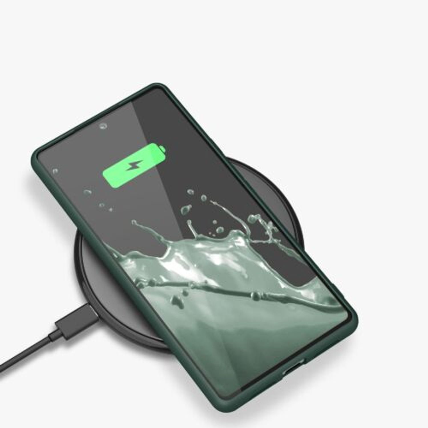 Husa pentru Google Pixel 6, Silicon, Verde, 55434.166, Kwmobile fotografia produsului View 2 L