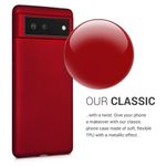 Husa pentru Google Pixel 6, Silicon, Rosu, 55783.36, Kwmobile fotografia produsului View 3 S