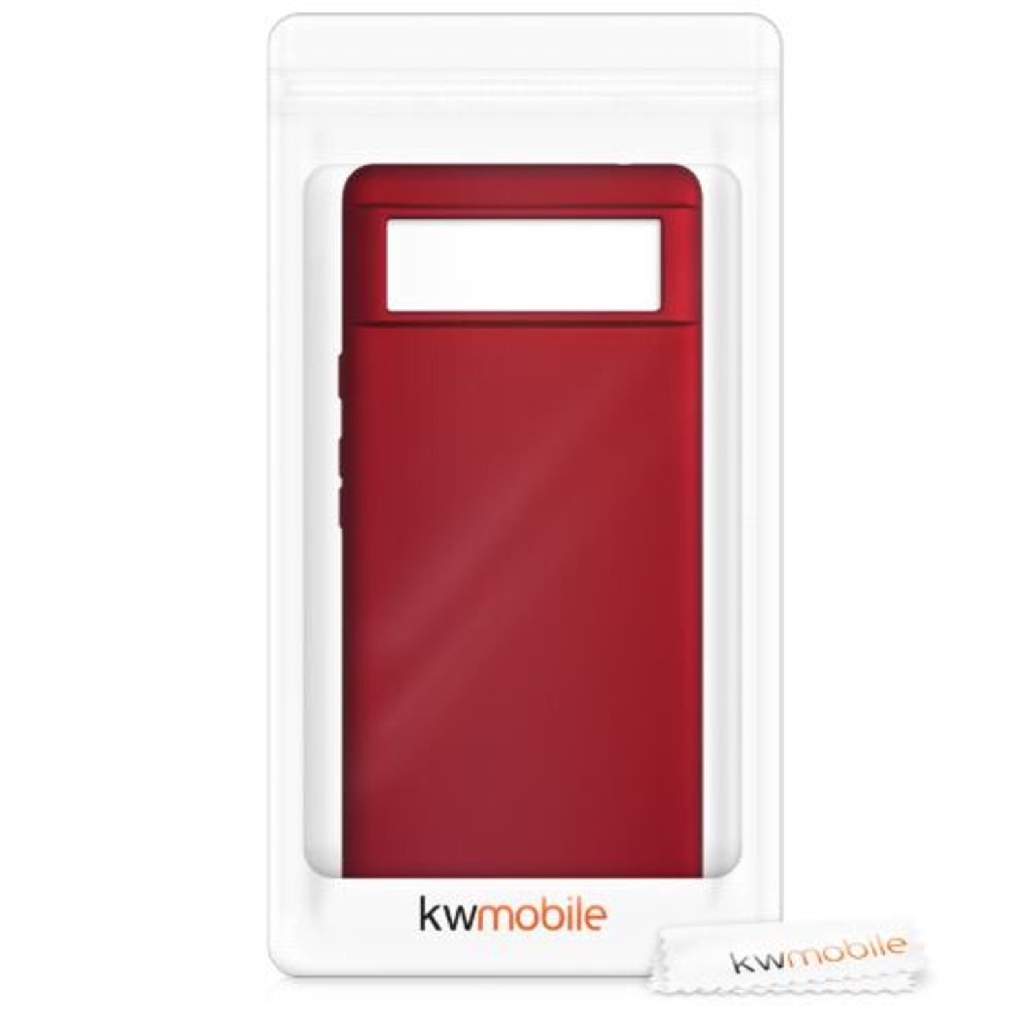 Husa pentru Google Pixel 6, Silicon, Rosu, 55783.36, Kwmobile fotografia produsului View 7 L