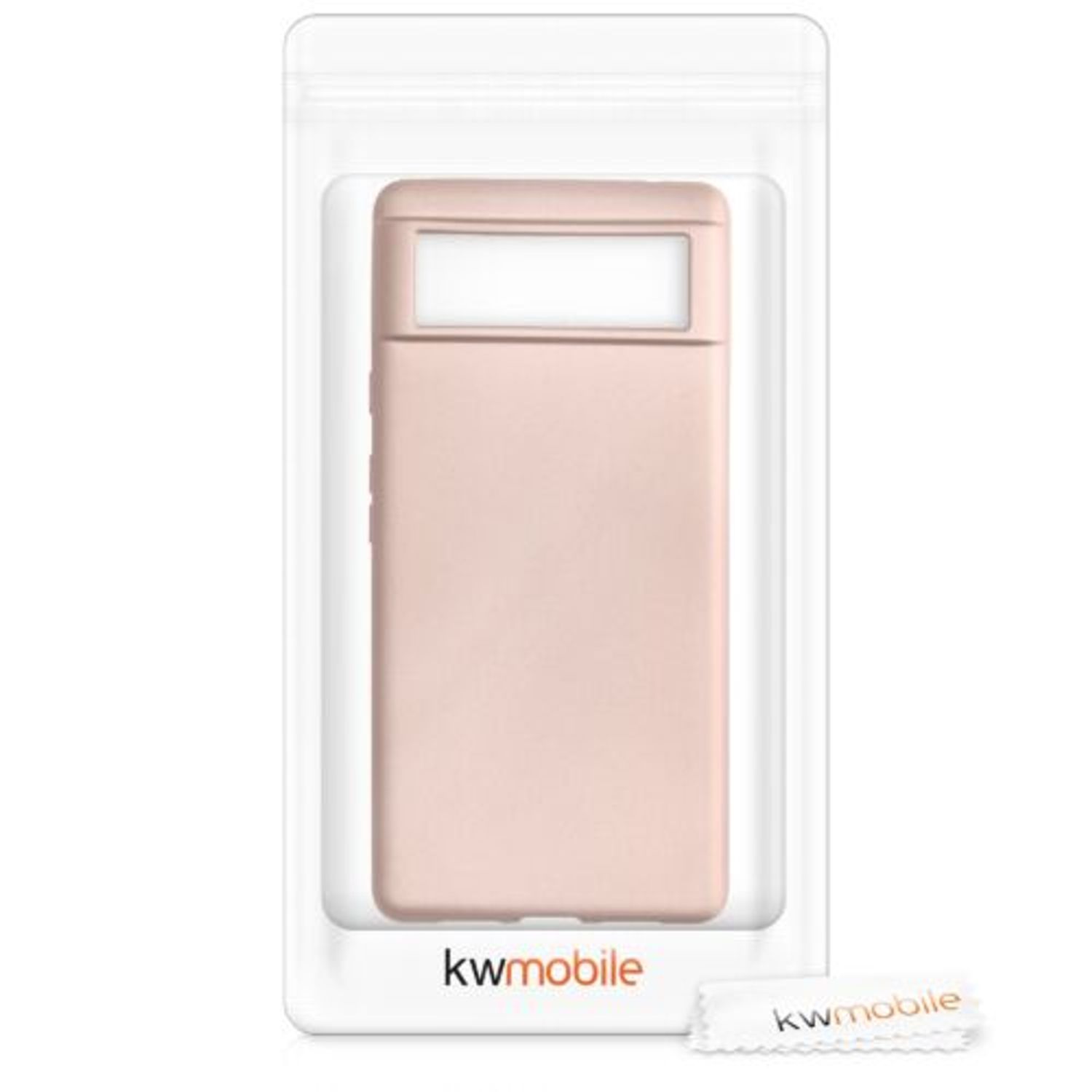 Husa pentru Google Pixel 6, Silicon, Crem, 55783.31, Kwmobile fotografia produsului View 7 L