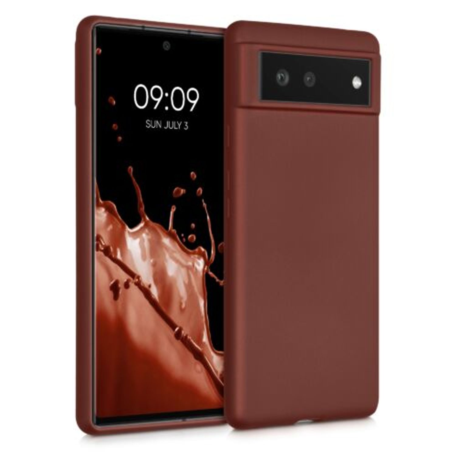 Husa pentru Google Pixel 6, Silicon, Rosu, 55783.178, Kwmobile fotografia produsului