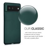 Husa pentru Google Pixel 6, Silicon, Verde, 55783.14, Kwmobile fotografia produsului View 3 S