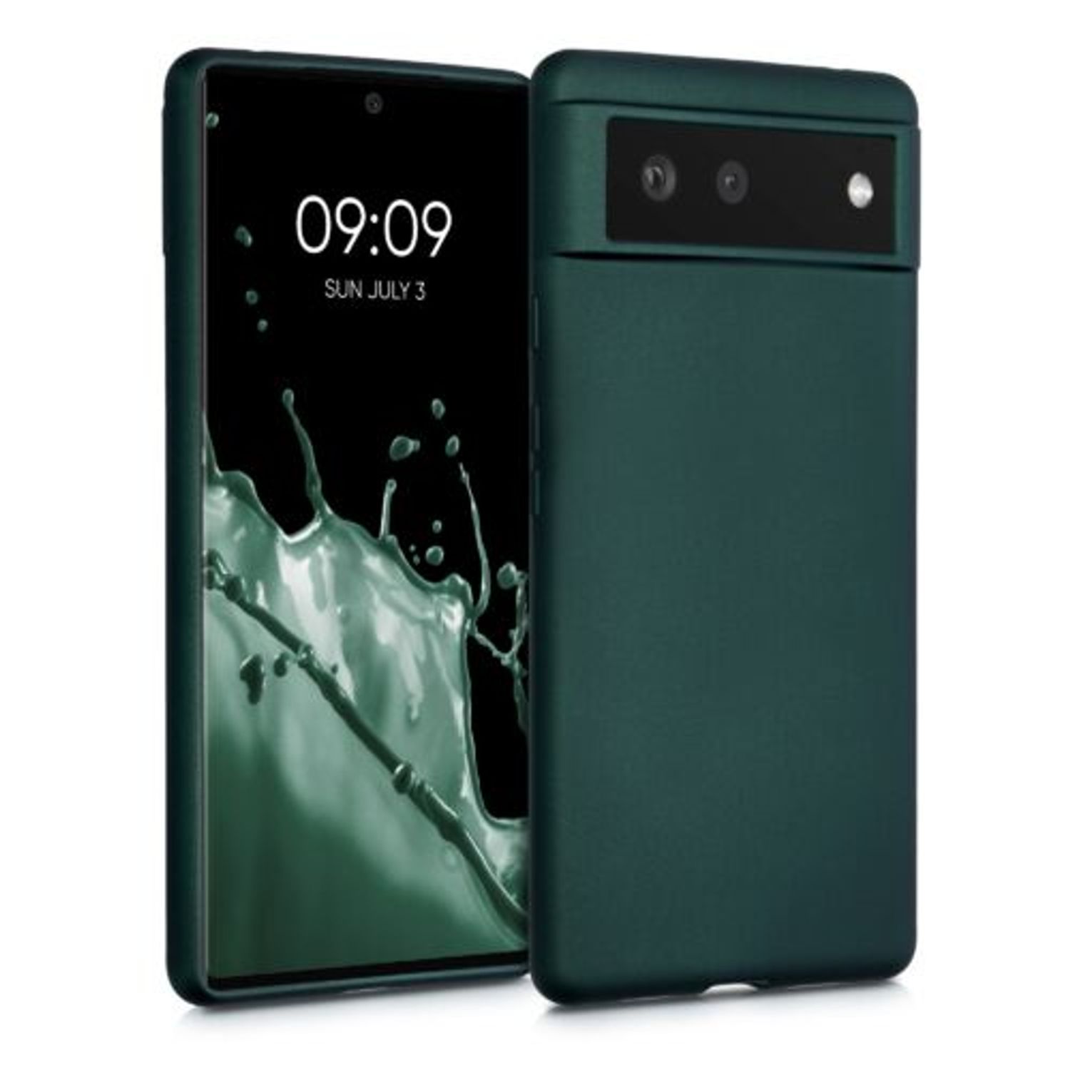 Husa pentru Google Pixel 6, Silicon, Verde, 55783.14, Kwmobile fotografia produsului