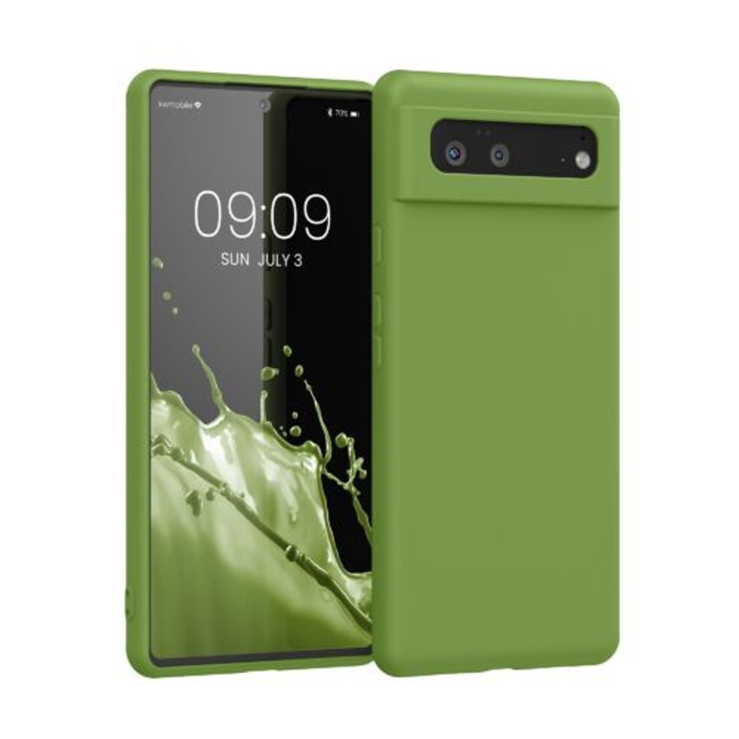 Husa pentru Google Pixel 6, Silicon, Verde, 55865.220, Kwmobile fotografia produsului