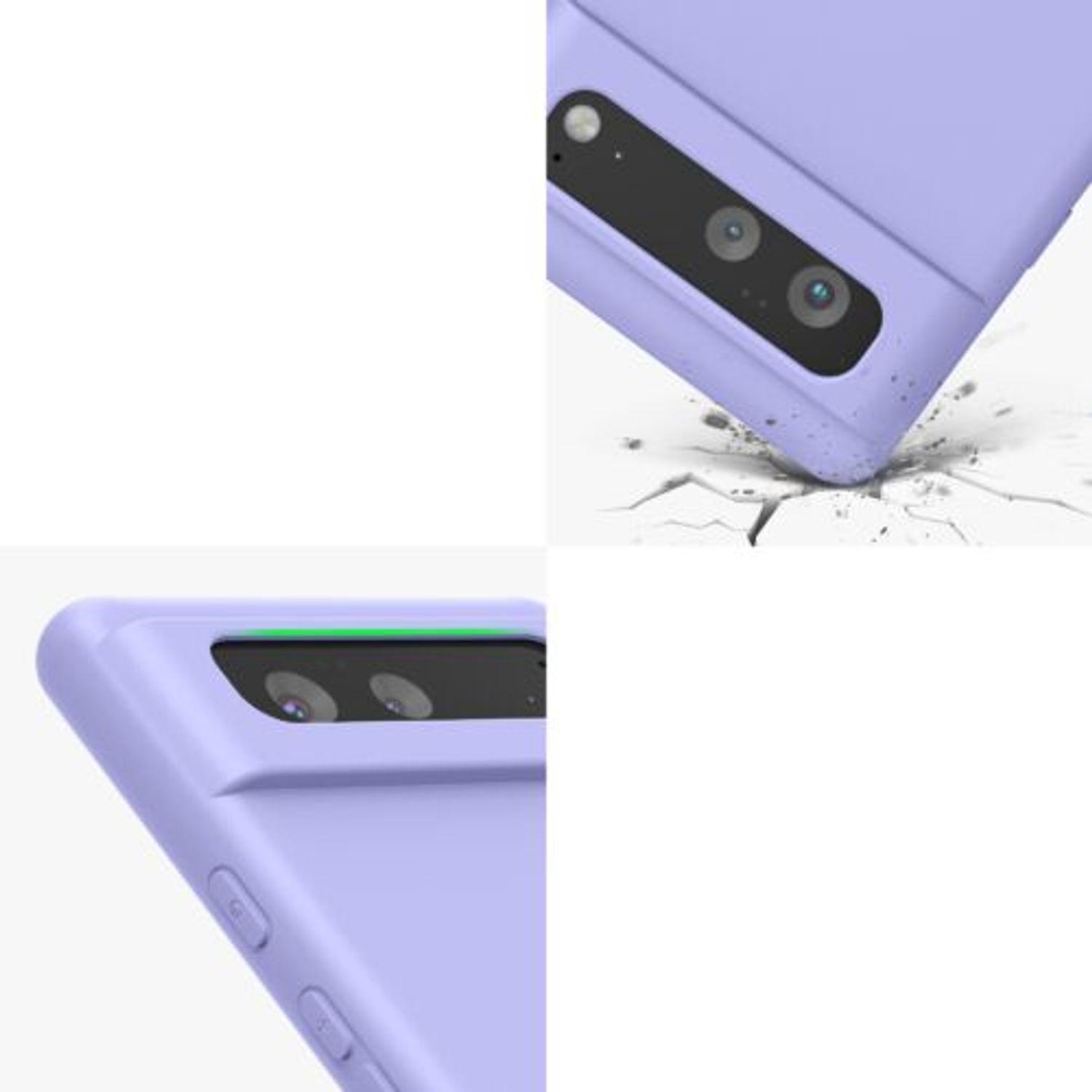 Husa pentru Google Pixel 6, Silicon, Mov, 55865.139, Kwmobile fotografia produsului View 9 L