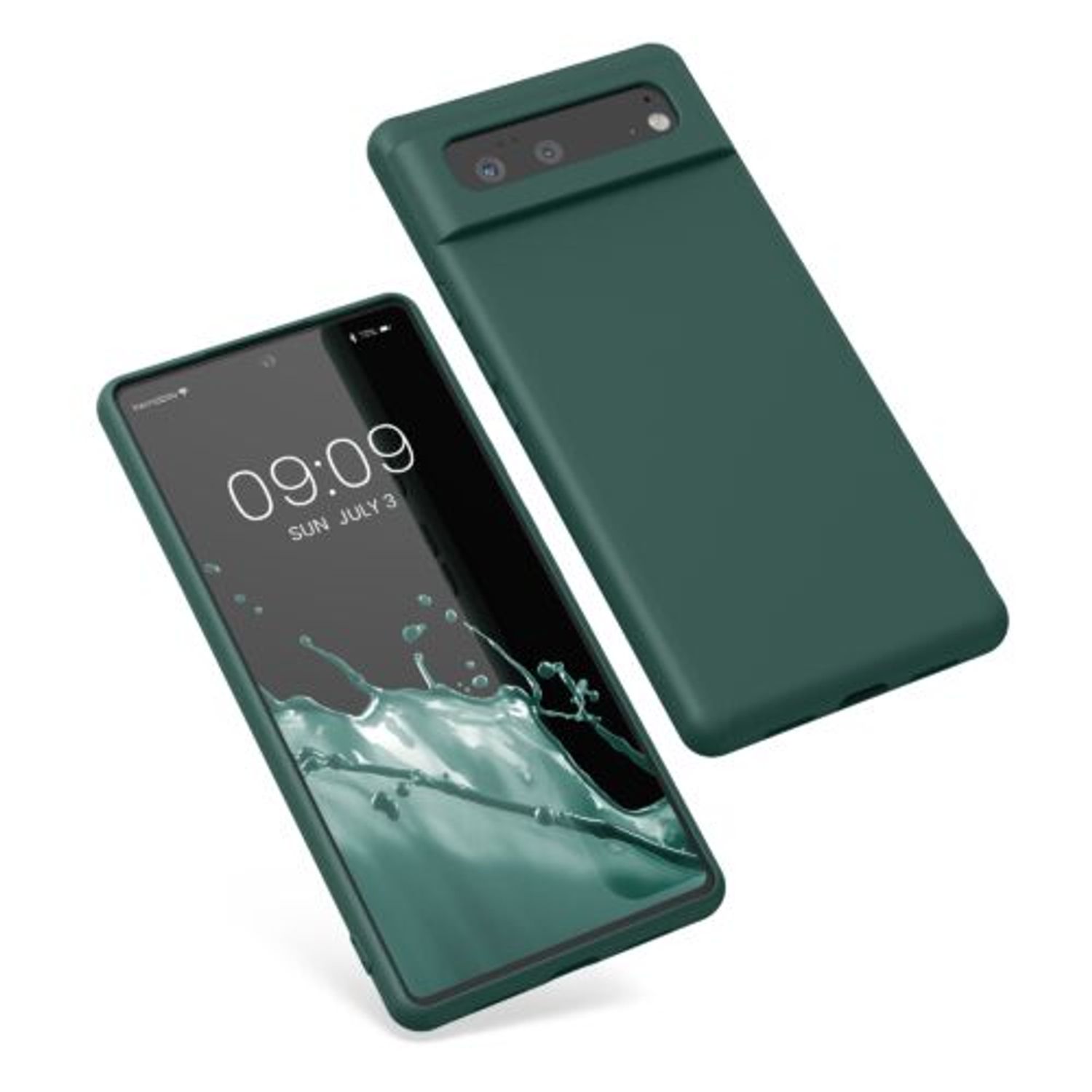 Husa pentru Google Pixel 6, Silicon, Verde, 55865.169, Kwmobile fotografia produsului View 7 L