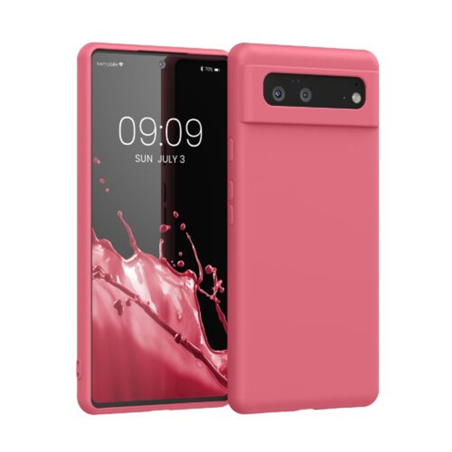 Husa pentru Google Pixel 6, Silicon, Roz, 55865.219, Kwmobile fotografia produsului