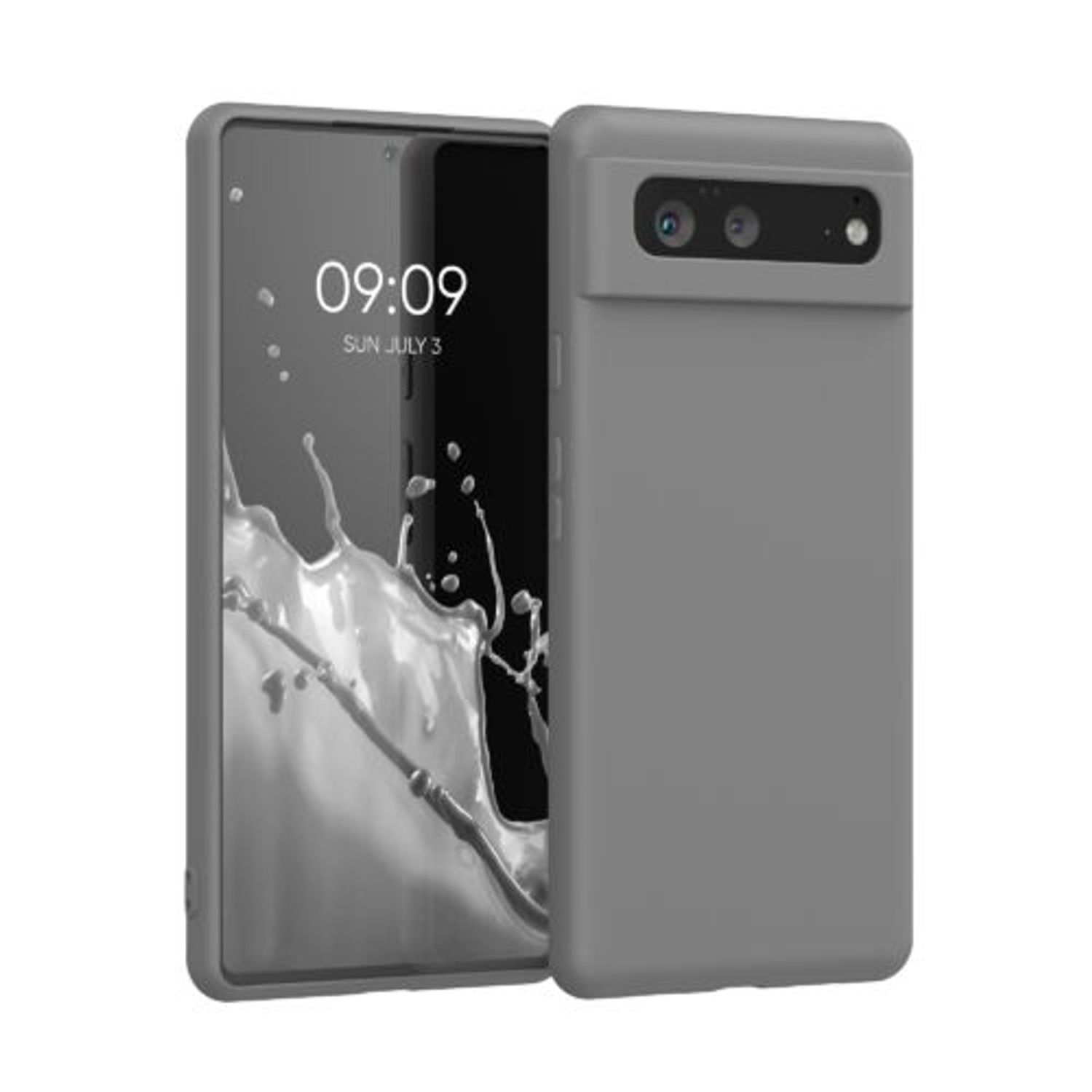 Husa pentru Google Pixel 6, Silicon, Gri, 55865.155, Kwmobile fotografia produsului