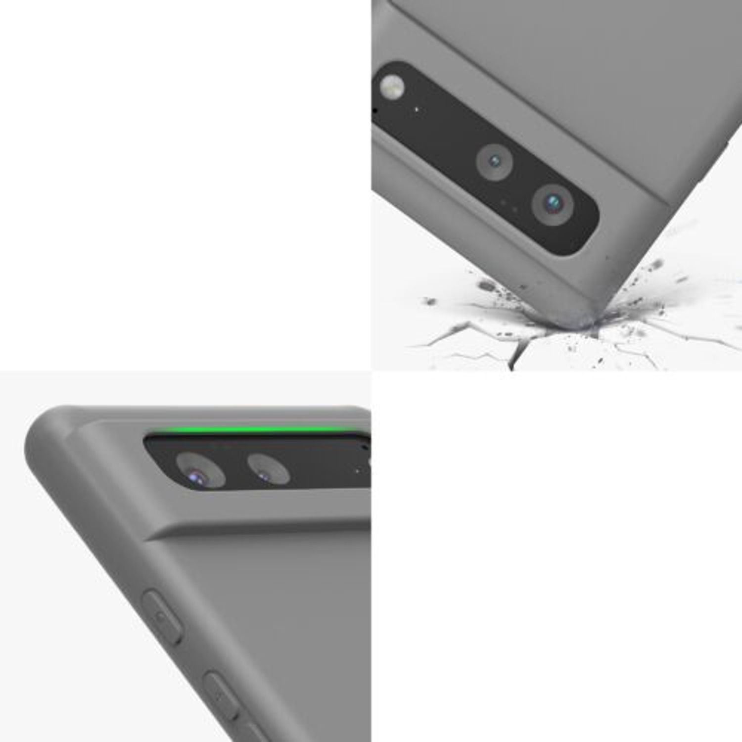 Husa pentru Google Pixel 6, Silicon, Gri, 55865.155, Kwmobile fotografia produsului View 10 L