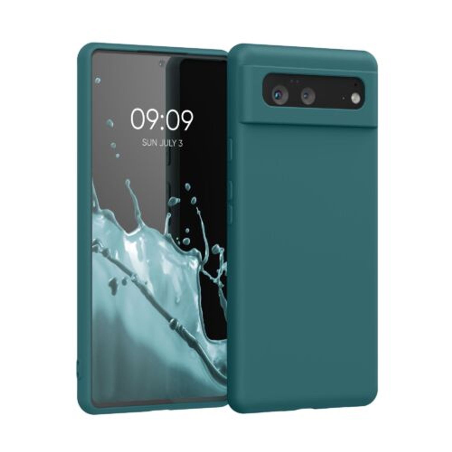 Husa pentru Google Pixel 6, Silicon, Verde, 55865.57, Kwmobile fotografia produsului