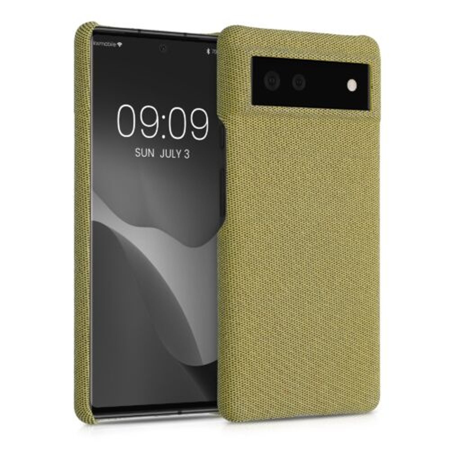 Husa pentru Google Pixel 6, Textil, Galben, 56944.06, Kwmobile fotografia produsului