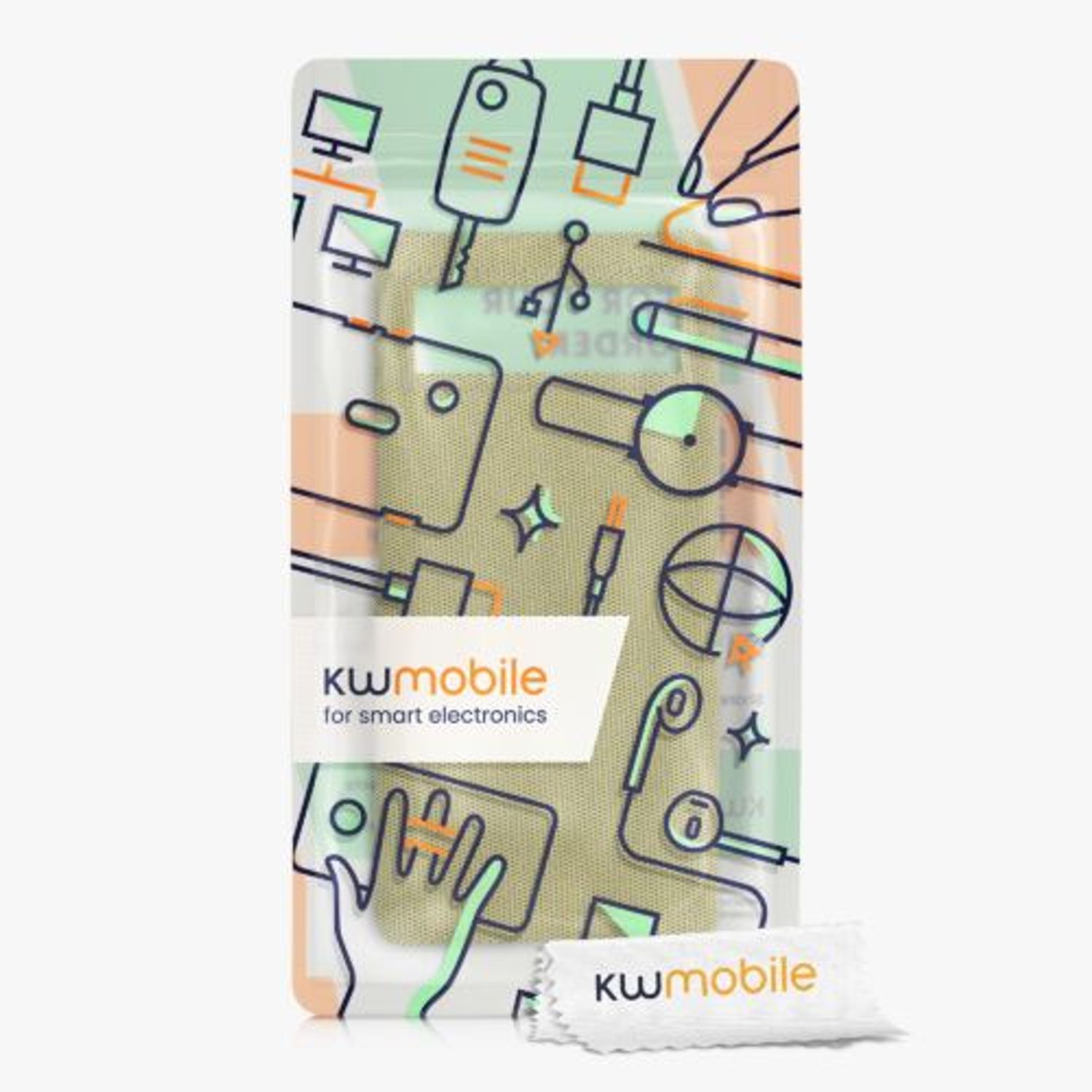 Husa pentru Google Pixel 6, Textil, Galben, 56944.06, Kwmobile fotografia produsului View 8 L