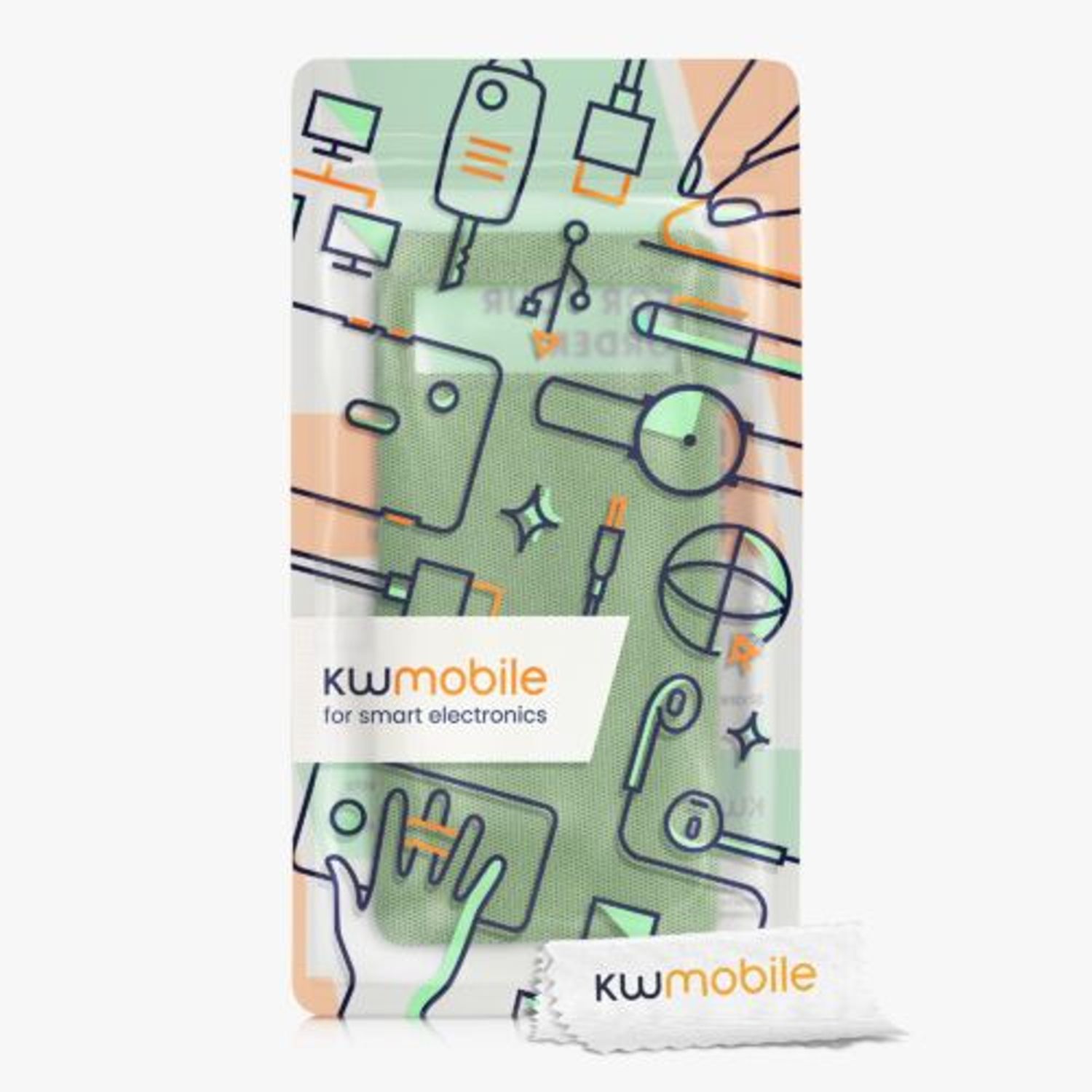 Husa pentru Google Pixel 6, Textil, Verde, 56944.07, Kwmobile fotografia produsului View 7 L