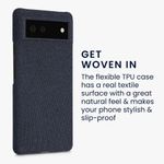 Husa pentru Google Pixel 6, Textil, Albastru, 56944.17, Kwmobile fotografia produsului View 5 S