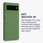 Husa pentru Google Pixel 6, Textil, Verde, 56944.07, Kwmobile fotografia produsului View 4 S