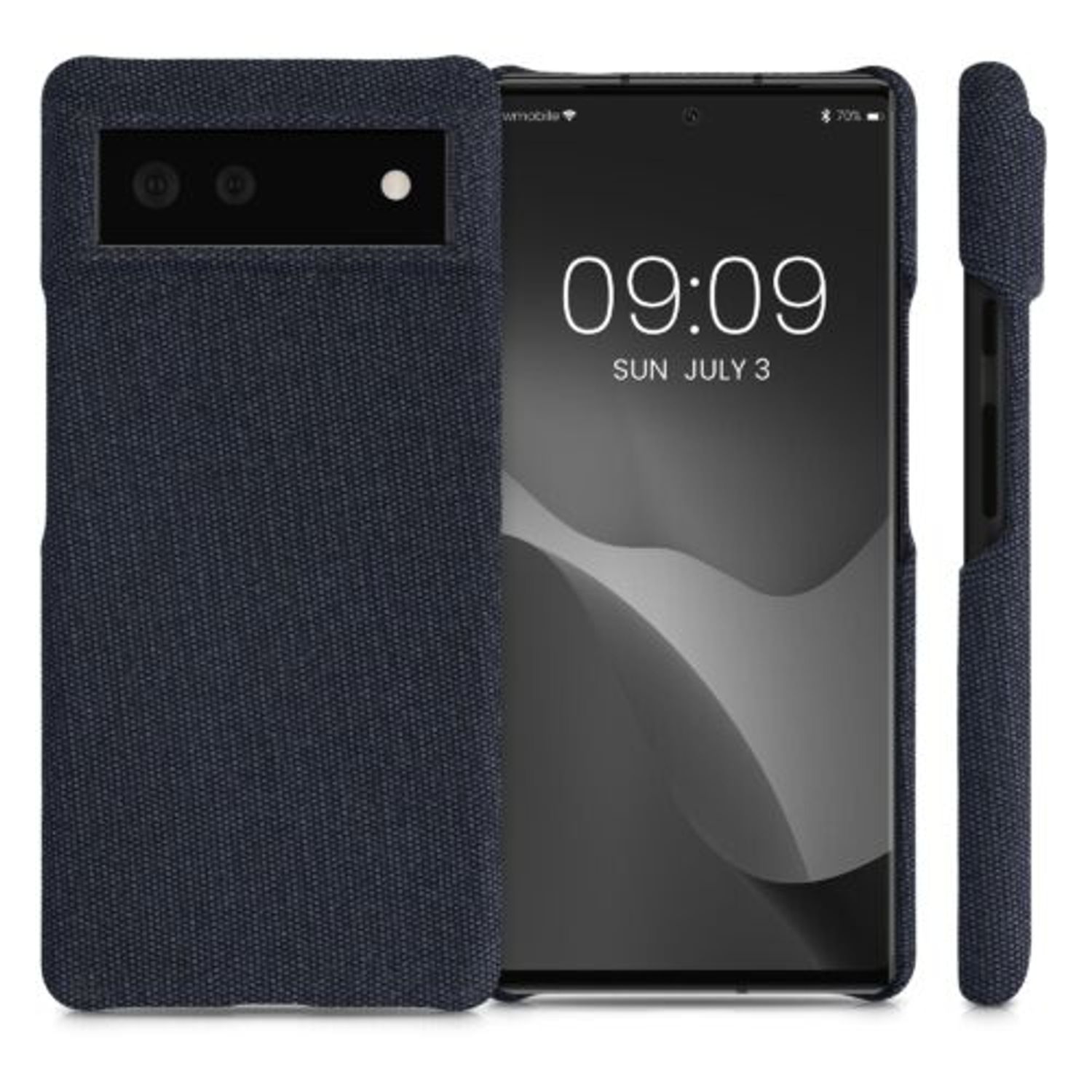 Husa pentru Google Pixel 6, Textil, Albastru, 56944.17, Kwmobile fotografia produsului View 2 L