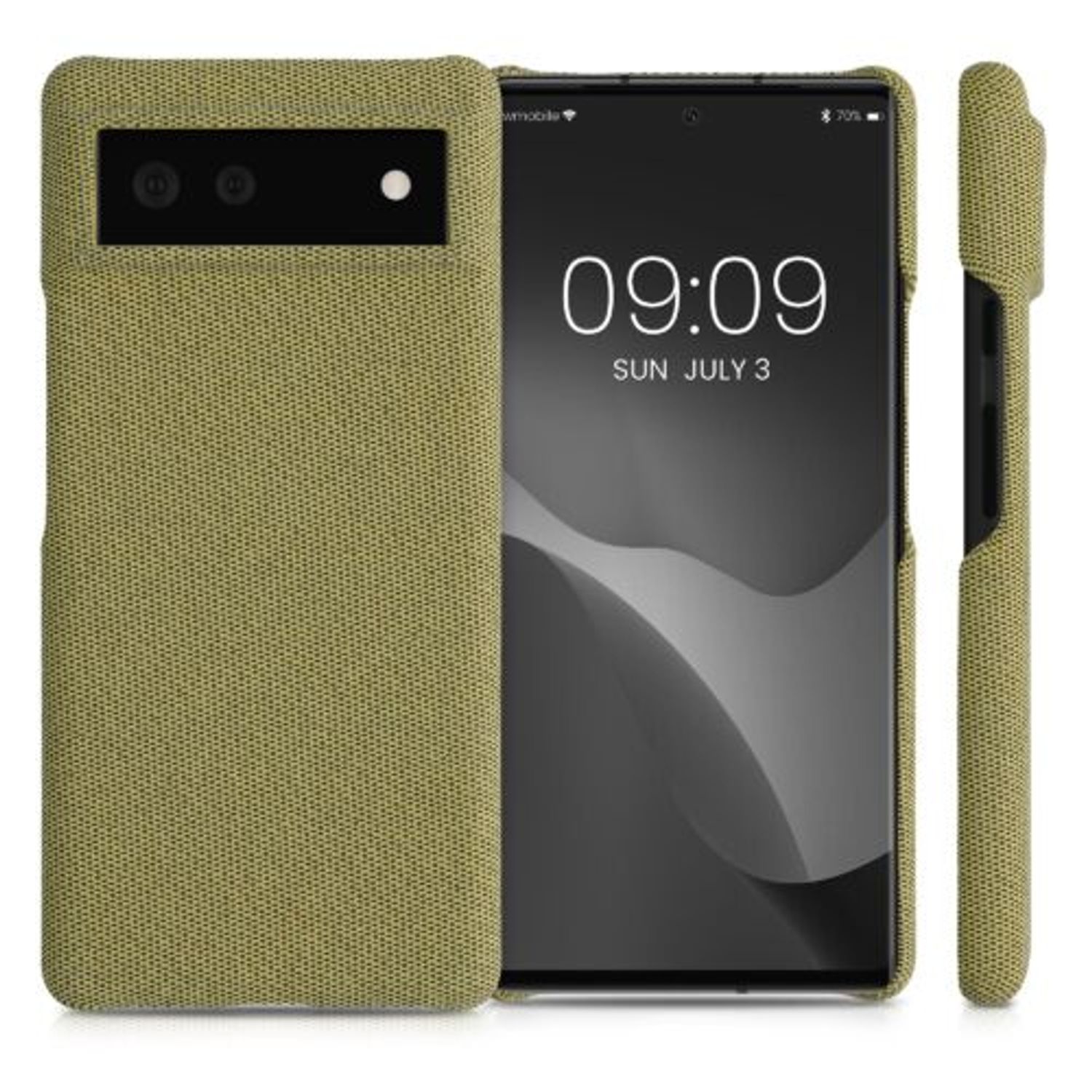 Husa pentru Google Pixel 6, Textil, Galben, 56944.06, Kwmobile fotografia produsului View 2 L